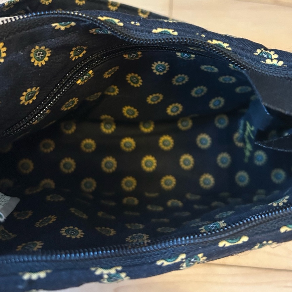 -Vintage Vera Bradley Quilted Sunflower Floral Print Made In Usa Purse View 4